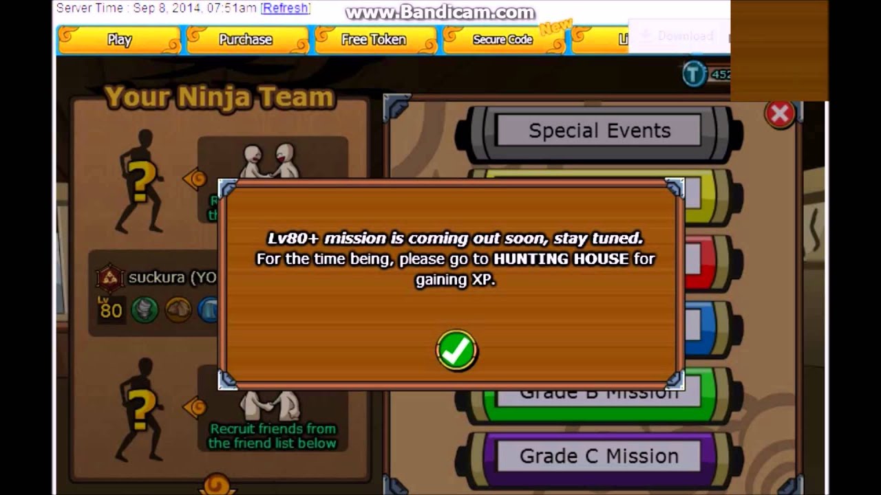 Ninja Saga Tournament Clan Reward S53 - Suckura (Jigoku Syoujyou)