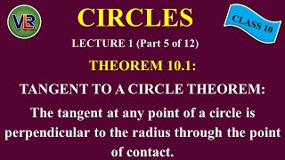 Class 10 Chapter 10 Circles || Tangent to a Circle (Theorem 10.1) || NCERT (2019)