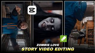 Trending Zombie Apocalypse AI Video Editing Prompt | AI Zombie Love Story Reels Editing | Re-create screenshot 1