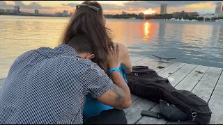 Back Scratching and Hair Play ASMR at sunset Part 1