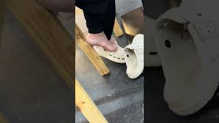 Candid feet (extremely rough heels)