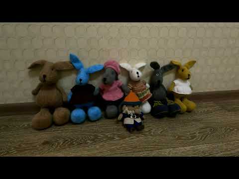 Вязаные кролики,игрушки