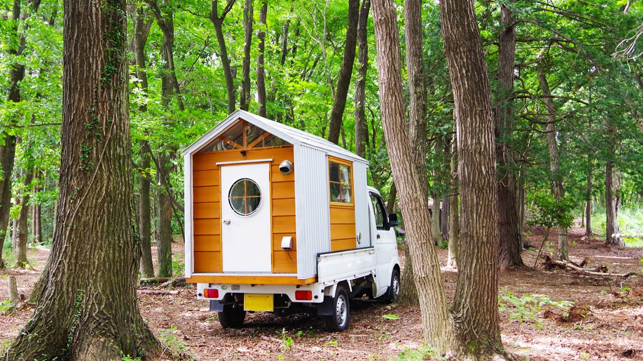 Кемпинг с передвижной горной хижиной Vlog | Путешествие на легком грузовике