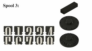 Assembly of Split Flap Display Counter
