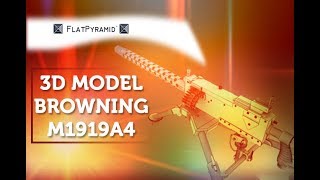 3D Model Browning M1919A4 Review