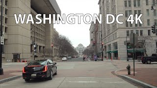 Washington DC 4K  Driving Downtown