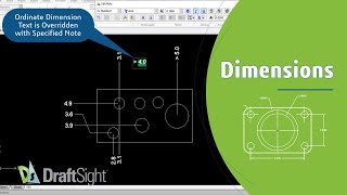 Create Ordinate Dimension with Dimension Note Override Wealth
