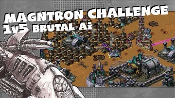 Red Alert 2 - Magnetron Challenge!  - 1v5 Brutal Ai