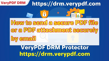 How to send a secure PDF file or a PDF attachment securely by email
