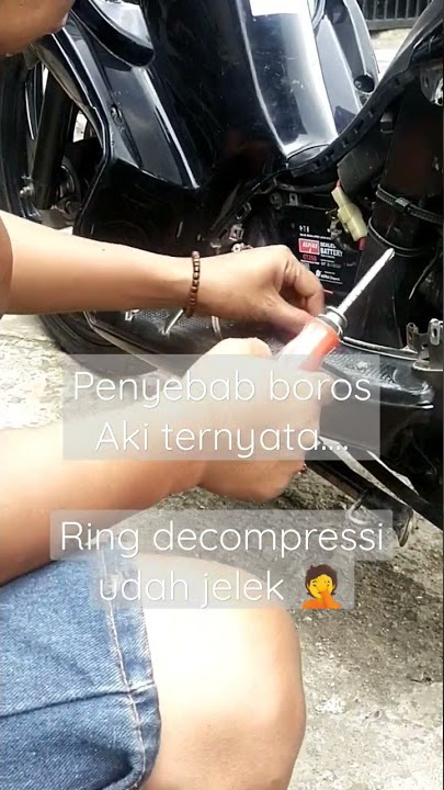 platuk decomp udah jelek, akibatnya starter berat boros aki #suzuki #sunmori #skywave #motor #shorts