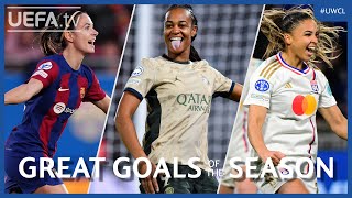 #UWCL Great Goals of the Season | Bonmatí, Katoto, Cascarino