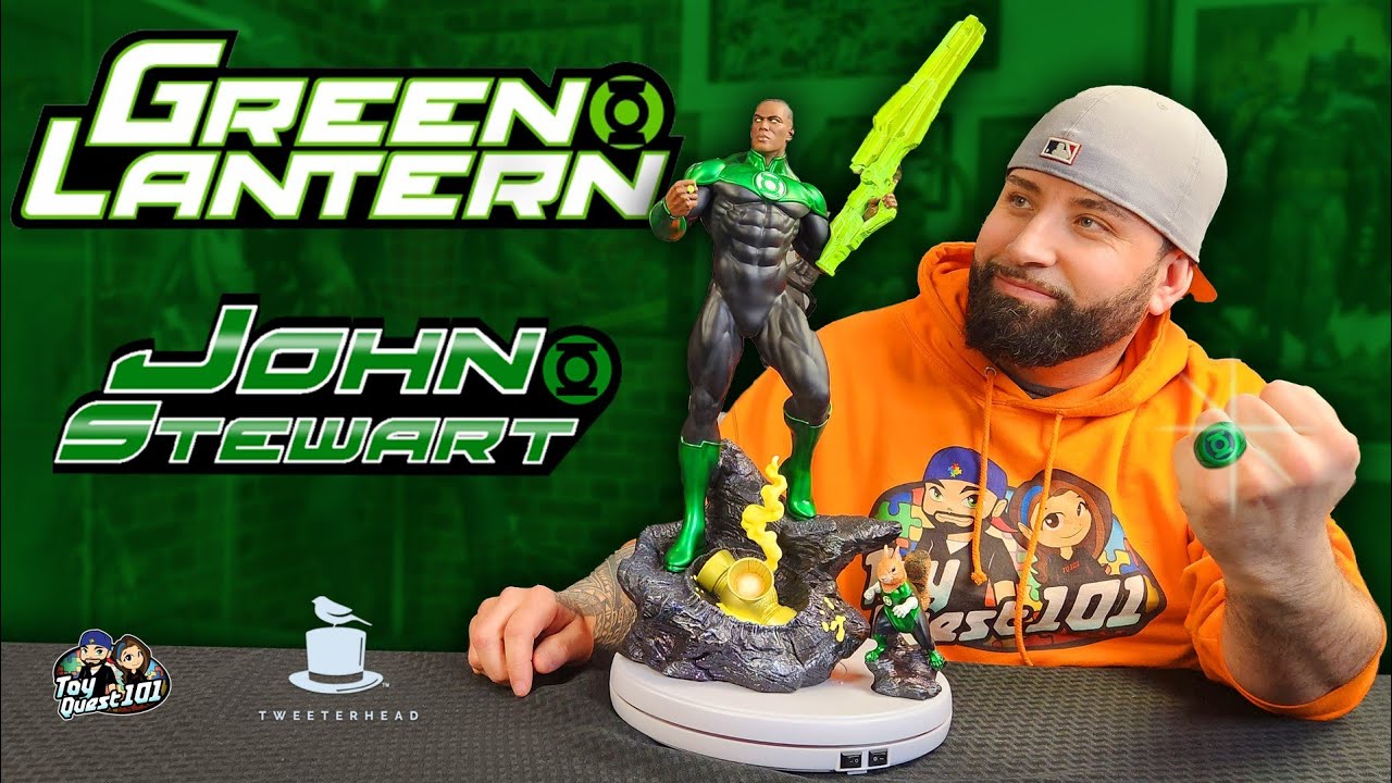 John Stewart Green Lantern Maquette by Tweeterhead Unboxing & Review