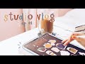 Studio Vlog Ep. 01 | making stickers, printing stickers, & packaging