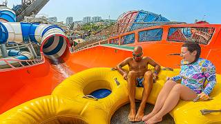 Waterslides at Yas Waterworld 🇦🇪 Abu Dhabi