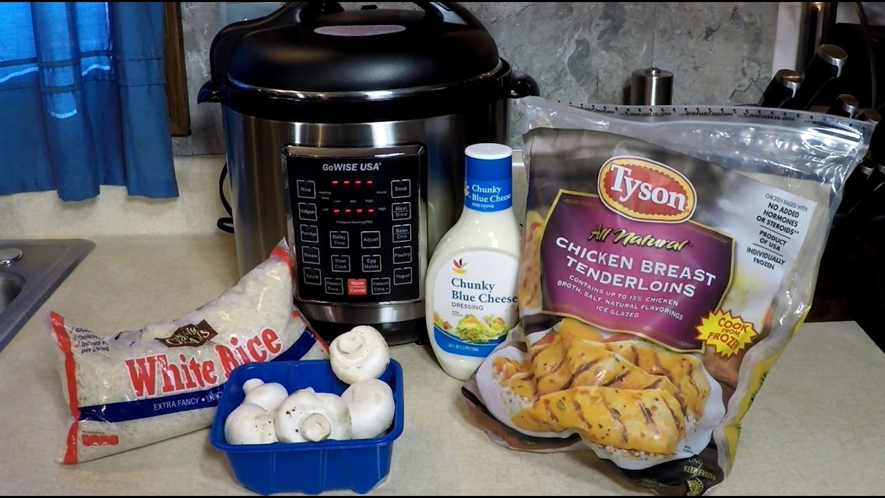 Pressure Cooker Blue Cheese Chicken, Mushrooms + Rice YouTube