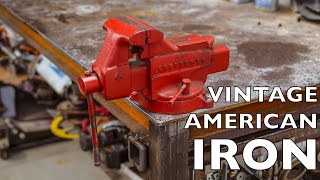 Building a Welding Table Part IV | Mounting a Vintage made in USA Craftsman Vise