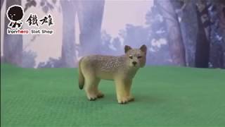 鐵雄電刷車 Mojo fun 動物模型 387244-小灰狼