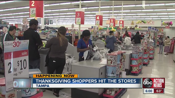 Shoppers hit the stores early to cash in on Thanksgiving night deals ahead of Black Friday