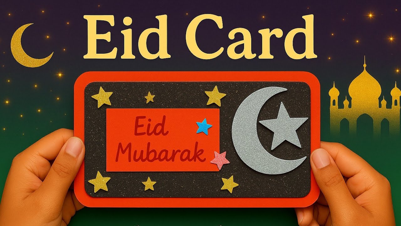 Eid card/ slider card/Eid mubarak card/ eid gift idea 