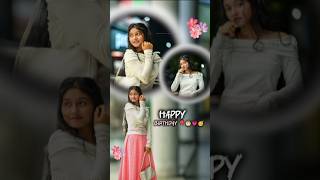 Birthday photo editing tutorial ✨#inshot #ytshorts #shortfeed #birthday