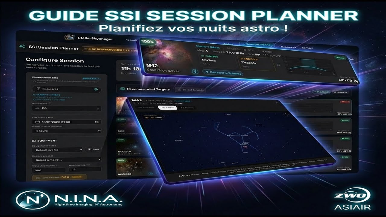 Guide SSI Session Planner : planifiez vos nuits d’astrophotographie comme un pro