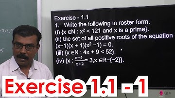 31. Maths | Sets, Relations & Functions | Exercise 1.1 - 1