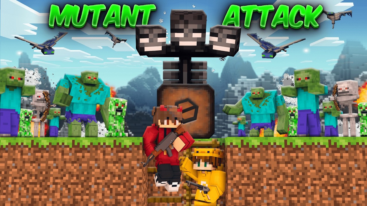 We Created Bunker to Survive MUTANT ATTACK in Minecraft!
