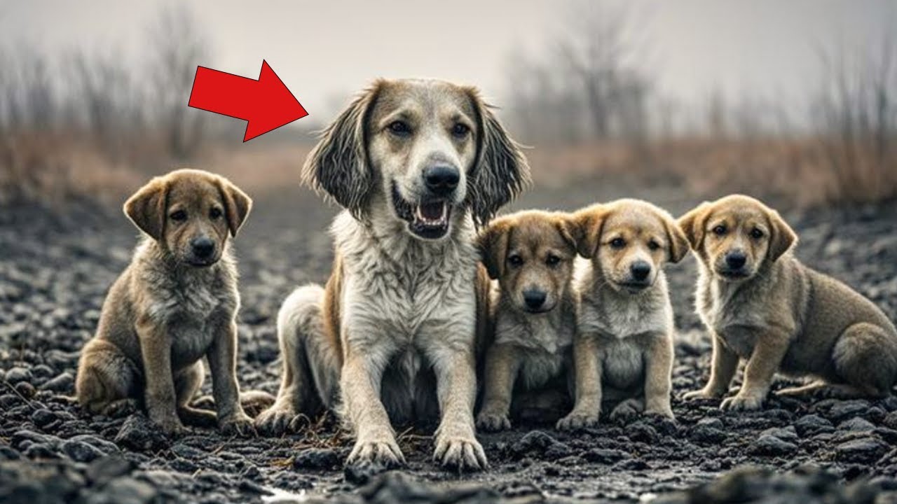 A Mother Dog and Her Puppies Left to Die, Makes a Desperate Cry for ...