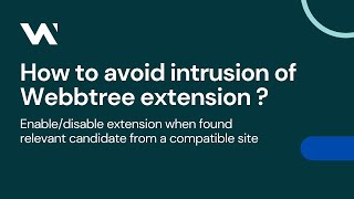 How to avoid intrusion of Webbtree extension | Webbtree TRMS