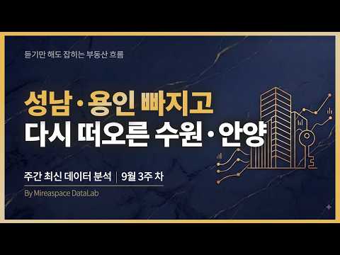성남·용인 빠지고 수원·안양 재부상! 경기 남부 순환매가 한 바퀴 돌아온 결과
