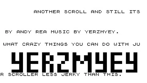 ZX81 16K + ZON-X sound card: "Multi Scroller Demo" Demo (2012)