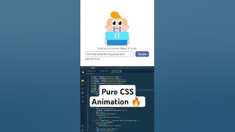 Make Junior Smile CAPTCHA CSS Animation