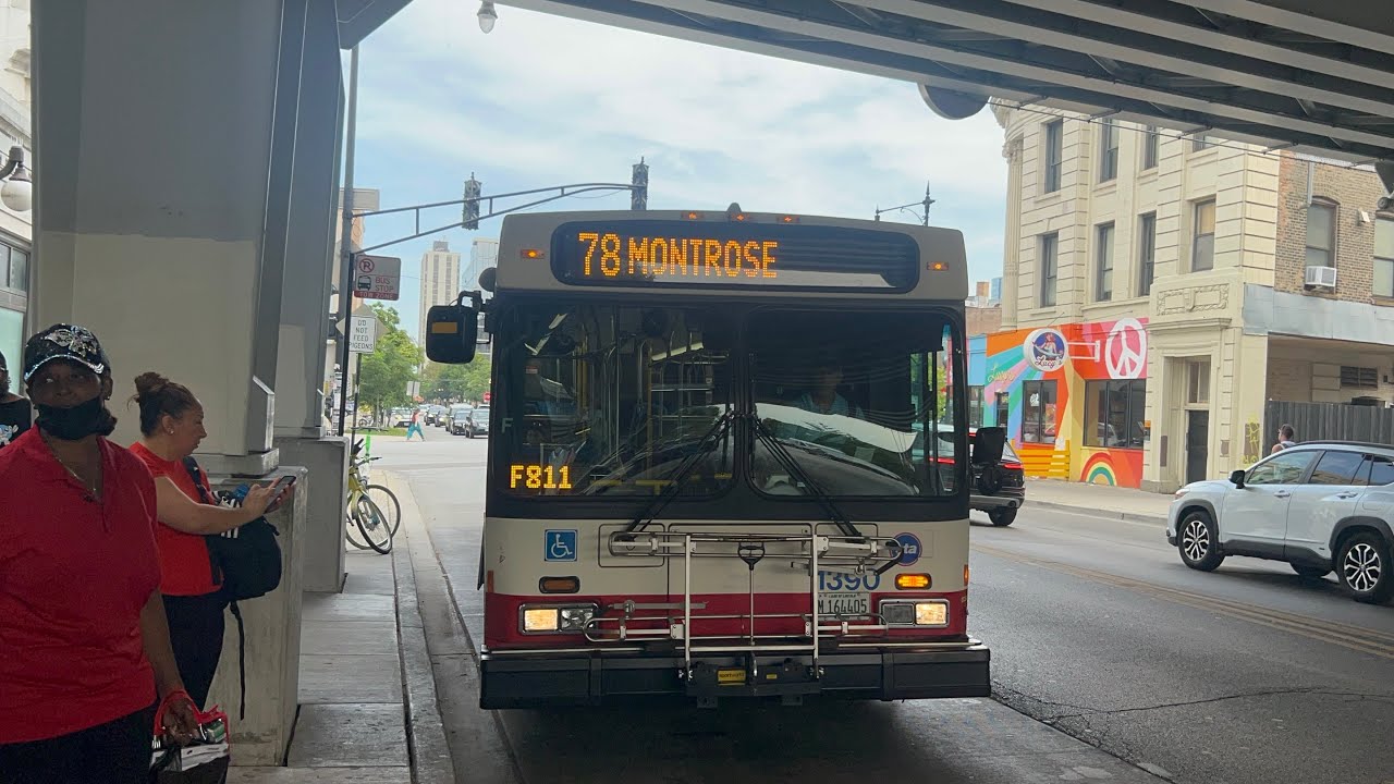 Wilson Red Line CTA Bus Ride 78 Montrose From Wilson Red Line To Blue Line CTA New ...