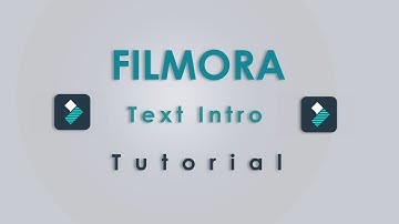 Text Intro - Filmora Editing Tutorial Bangla