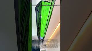 천장에서 내려오는 롤러블 대형 스크린의 놀라운 구동 메커니즘 #worker #process #display #flexible #technology