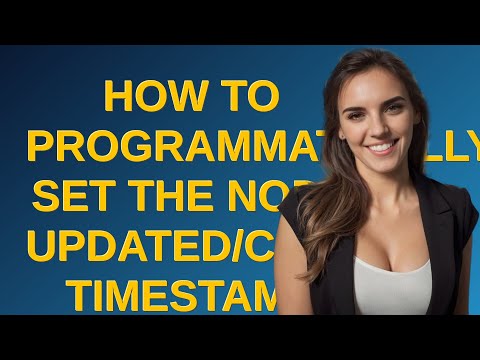 Drupal: How to programmatically set the node updated/changed timestamp