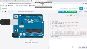 Serial02-tinkercad-Comunicación serial en ARDUINO