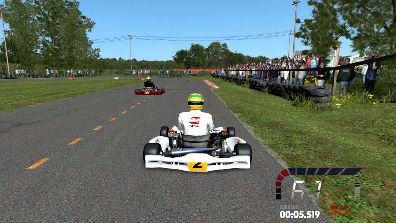 rFactor 2 ISI Kart 125cc 2 Ayrton Senna Kart Duel Quebec