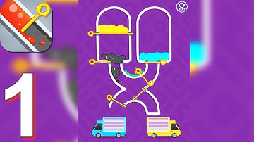 Color Fall - Pin Pull - Gameplay Walkthrough Part 1 Levels 1-20 (Android,iOS)