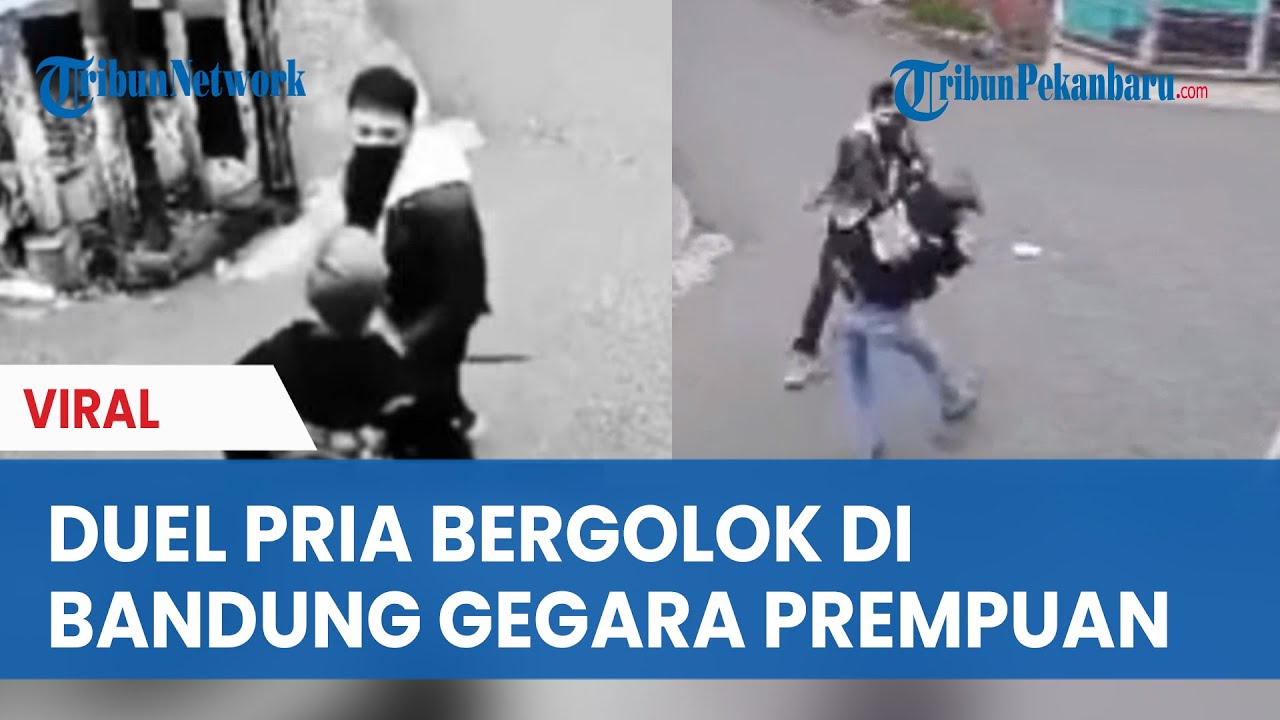 DUEL Berdarah 2 Pria dengan Parang Viral di Bandung, Masalah Perempuan Jadi Penyebab Utama