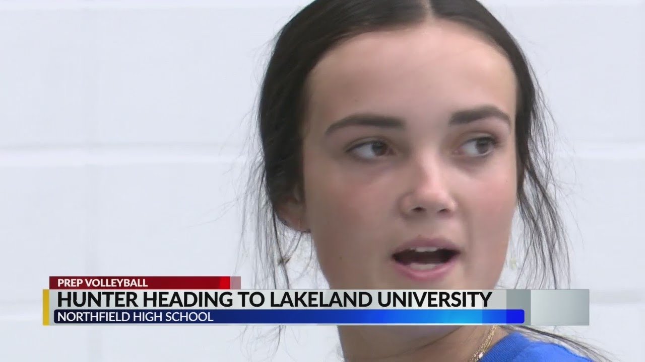 Northfield's Abigail Hunter signs with Lakeland University for volleyball