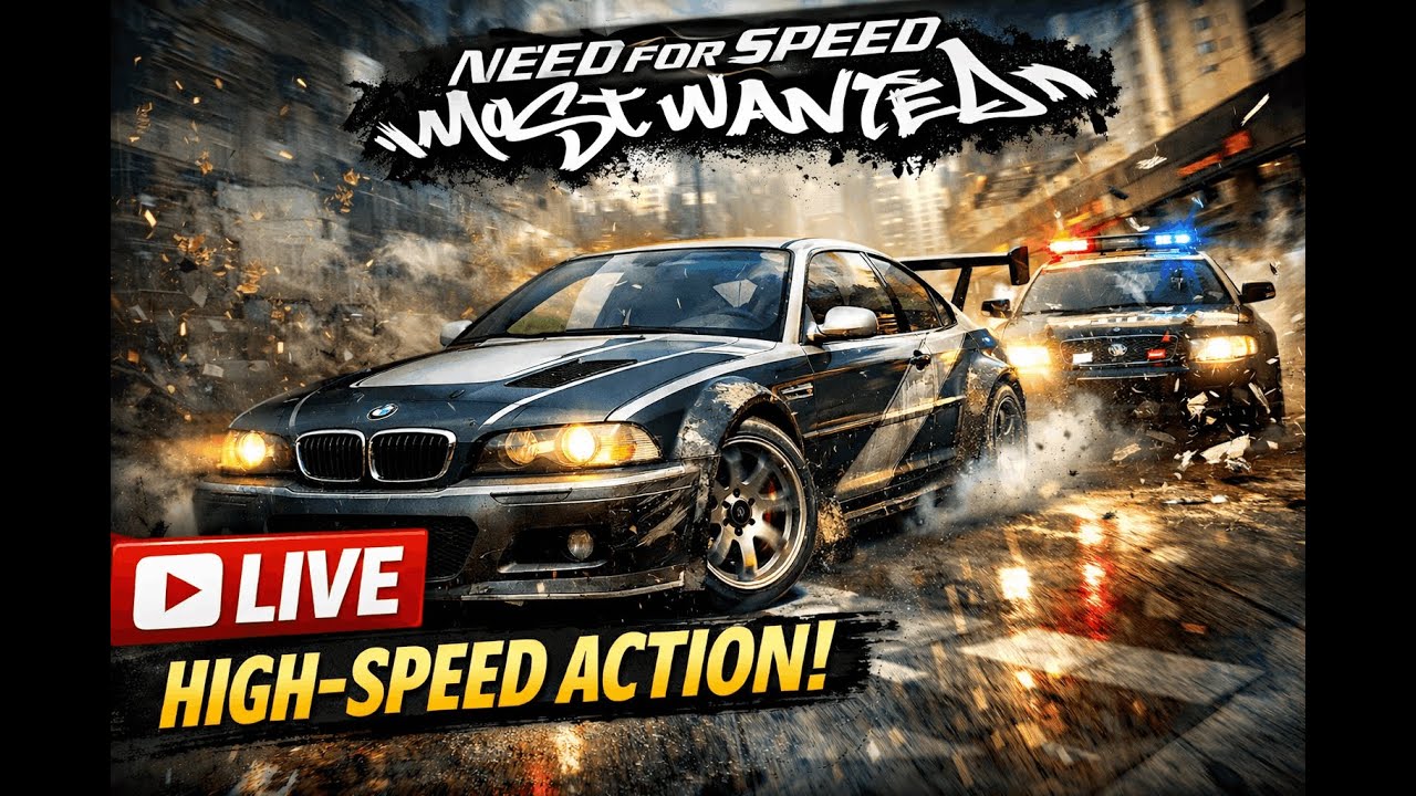 “Reliving Childhood Day -2💔 | Need for Speed Most Wanted LIVE”  (Pubg pc later)