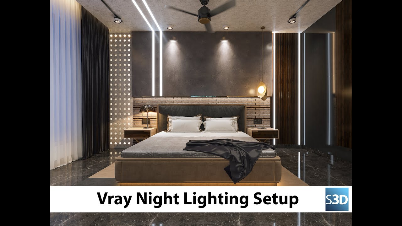 3ds Max VRAY Lighting,Render Setup Tutorial | Night Render - YouTube