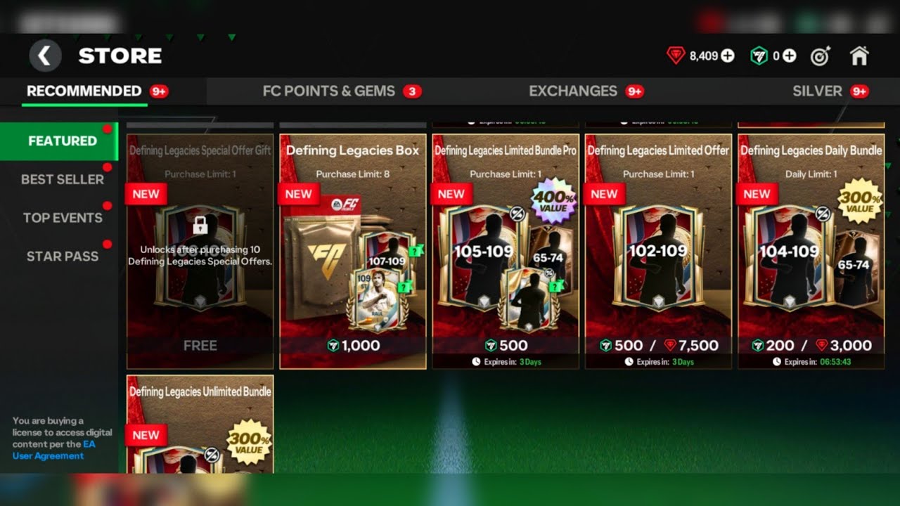 EA FC MOBILE 25 • NEW DEFINING LEGACIES PACK OPENING 