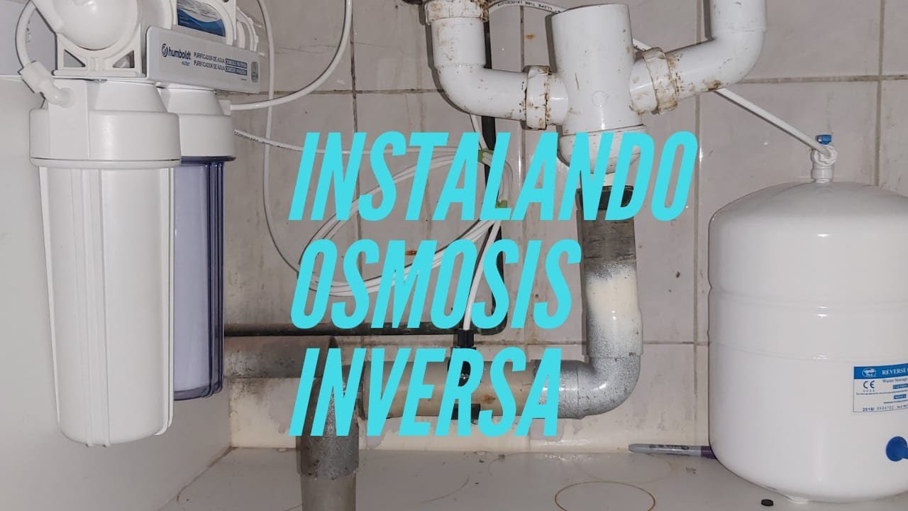 Agua de Osmosis fácil en tu casa