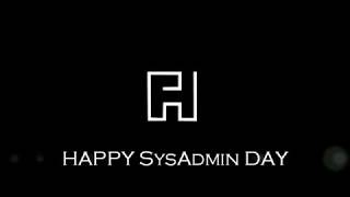 Happy SysAdmin Day!!!
