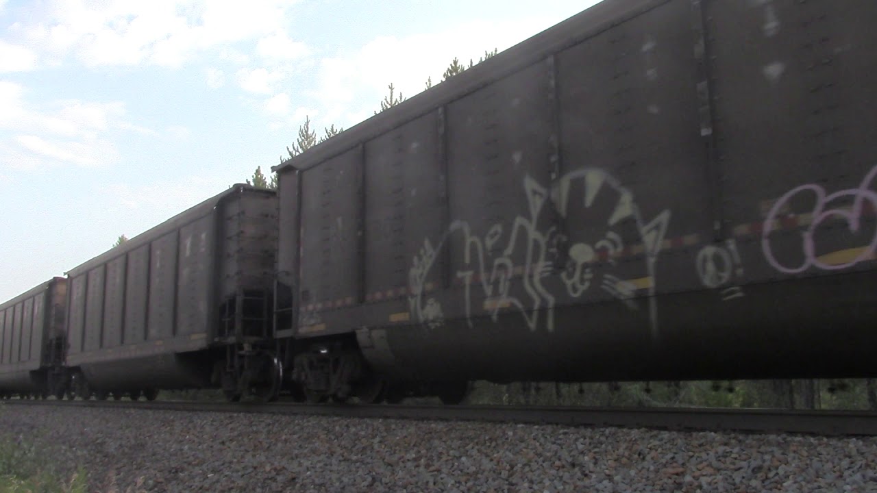 Canadian Pacific Coal (CP 8??) East at Caithness, BC!!!