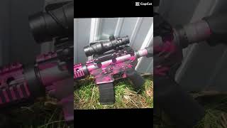 Pretty in Pink #2ndamendment #rangetime #pewpew #gunsounds #pewpewlife #cerakote