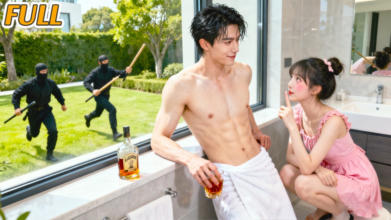 Per sfuggire alle nozze irrompe dal boss mafioso in doccia! Non la caccia, la nasconde timido! 😳