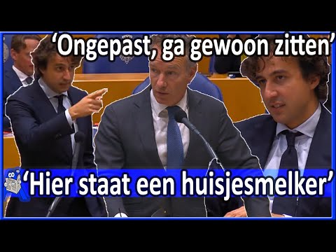 Jesse Klaver 'Huisjesmelker, ga gewoon zitten' v Wybren van Haga -  Algemene politieke beschouwingen